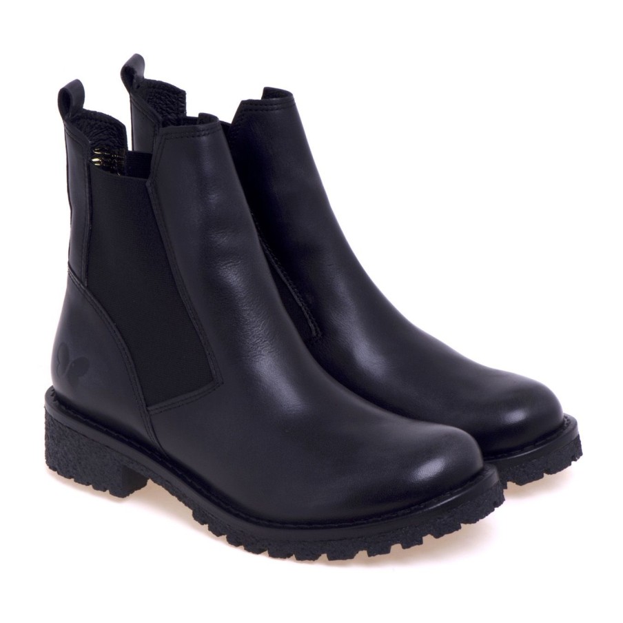 Donna Felmini Tronchetti | Chelsea Boot Felmini In Pelle Effetto Vintage Con Suola In Gommanero