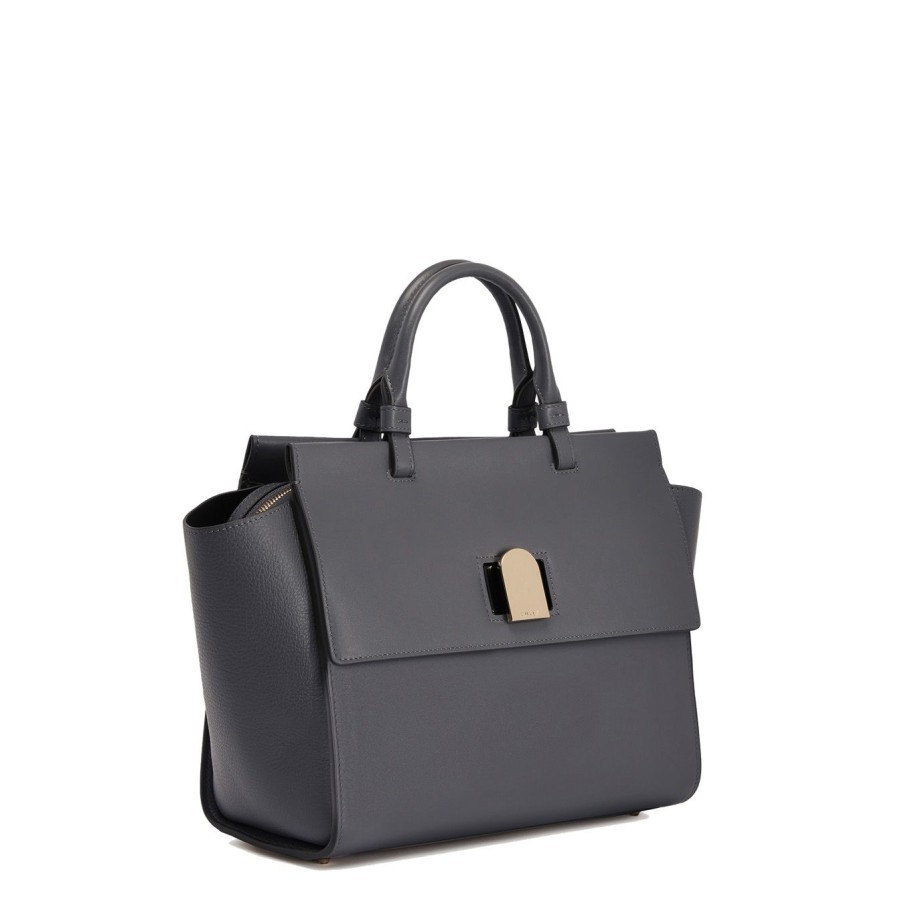 Donna Furla Borse | Borsa A Mano Furla Emma In Pelle Soil