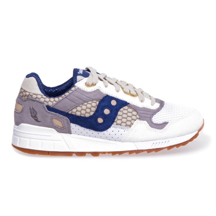 Uomo Saucony Sneakers | Sneaker Saucony Shadow 5000 In Tessuto E Nabuck Nero