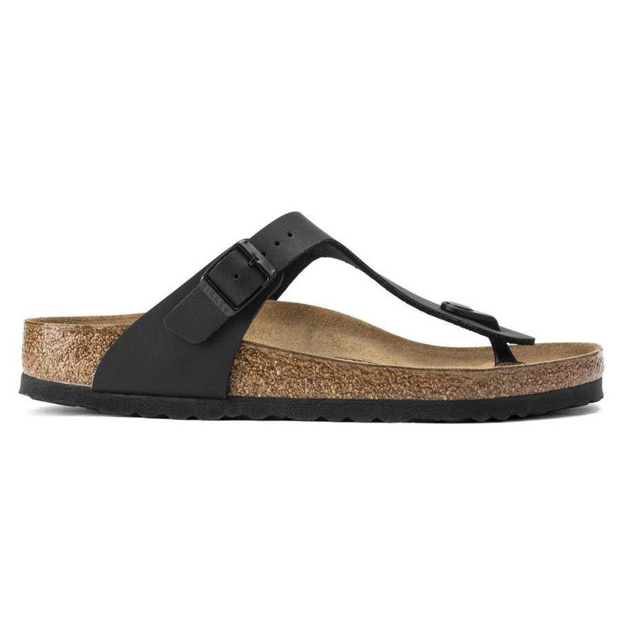 Donna Birkenstock Ciabatte E Sabot | Ciabatta Birkenstock Gizeh Birko-Flor Nero