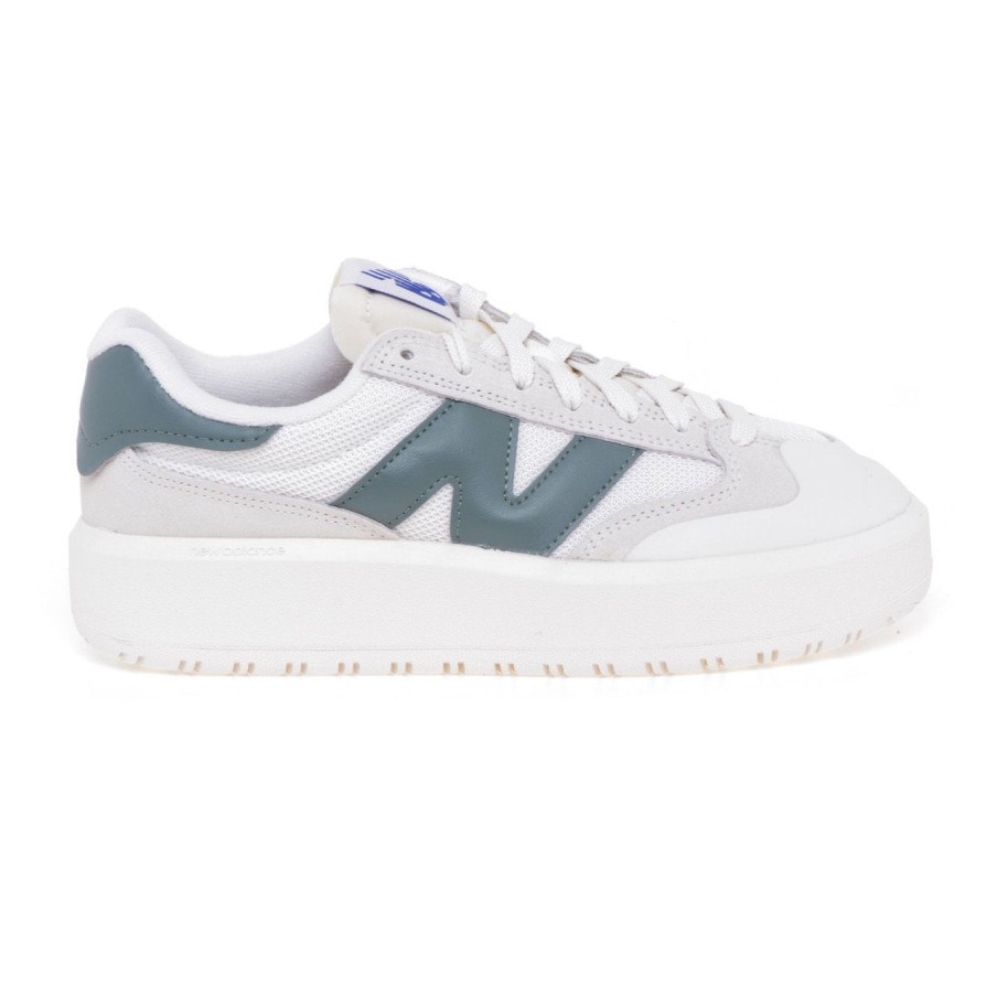 Donna New Balance Sneakers | Sneaker New Balance Ct302 In Camoscio E Tessuto Beige - Verde