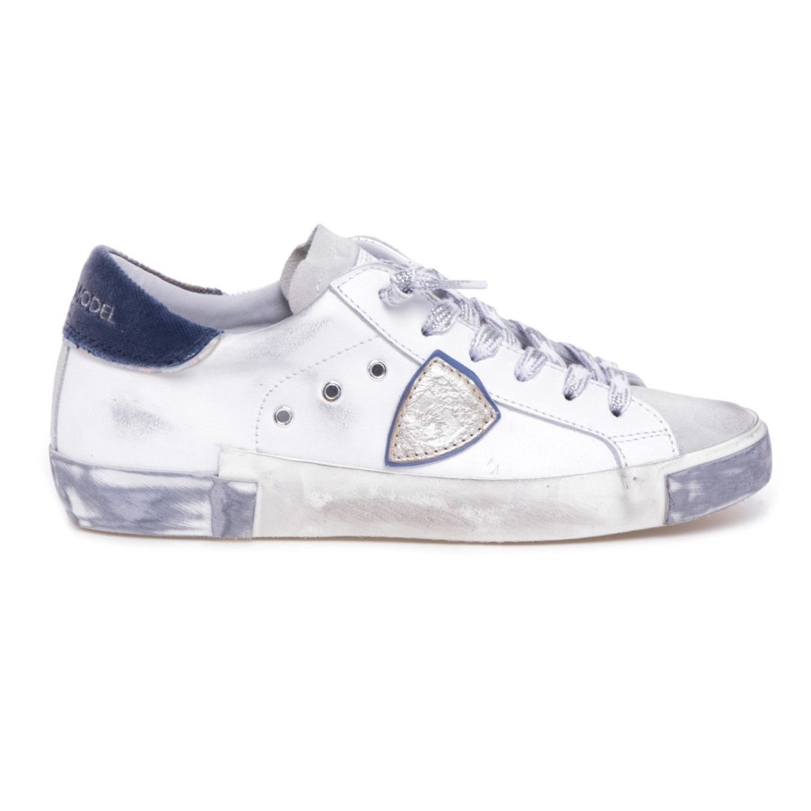 Donna Philippe Model Sneakers | Sneaker Philippe Model Paris In Pelle E Camosciobianco