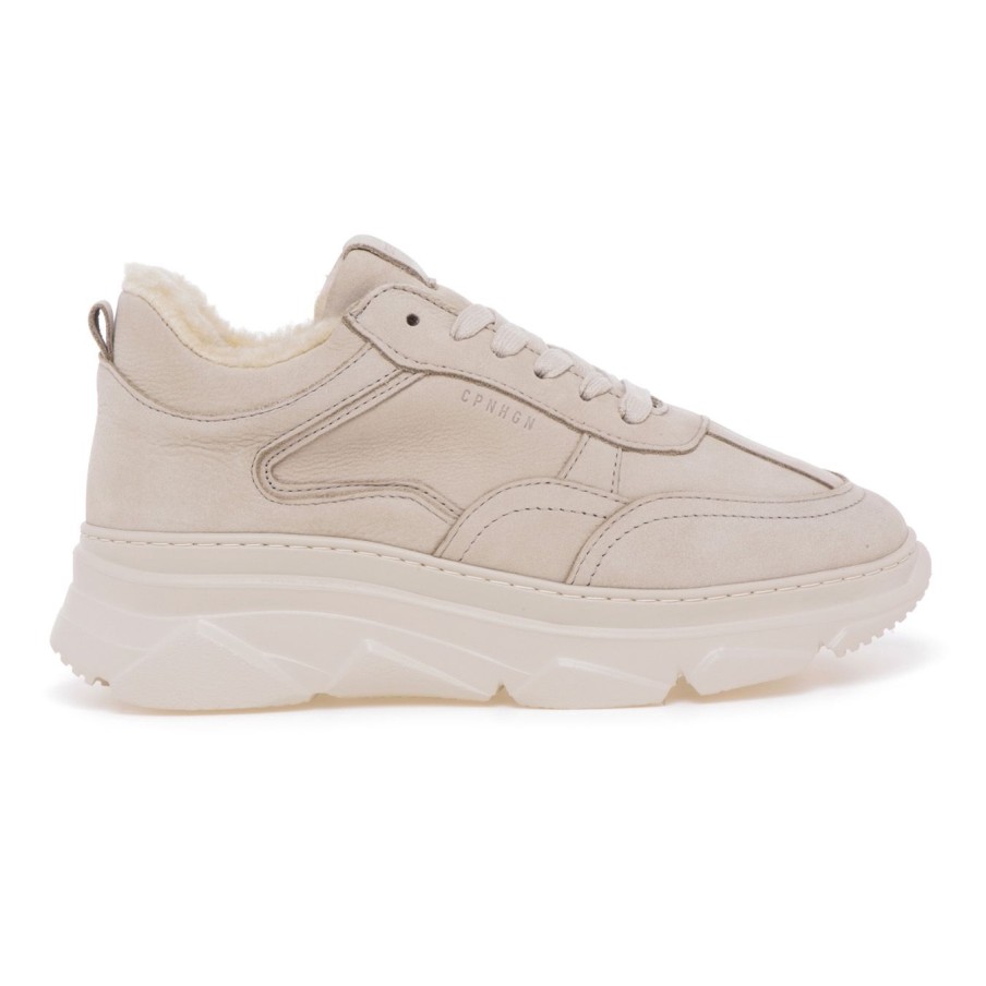 Donna Copenhagen Sneakers | Sneaker Copenhagen In Nabuck Con Fodera In Teddy Beige