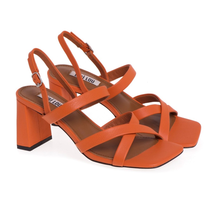 Donna Bibi Lou Sandali | Sandalo In Pelle Bibi Lou Arancio